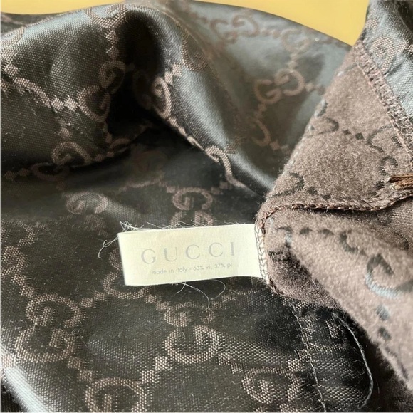 Gucci Charcoal Monogram Backpack - Picture 15 of 16